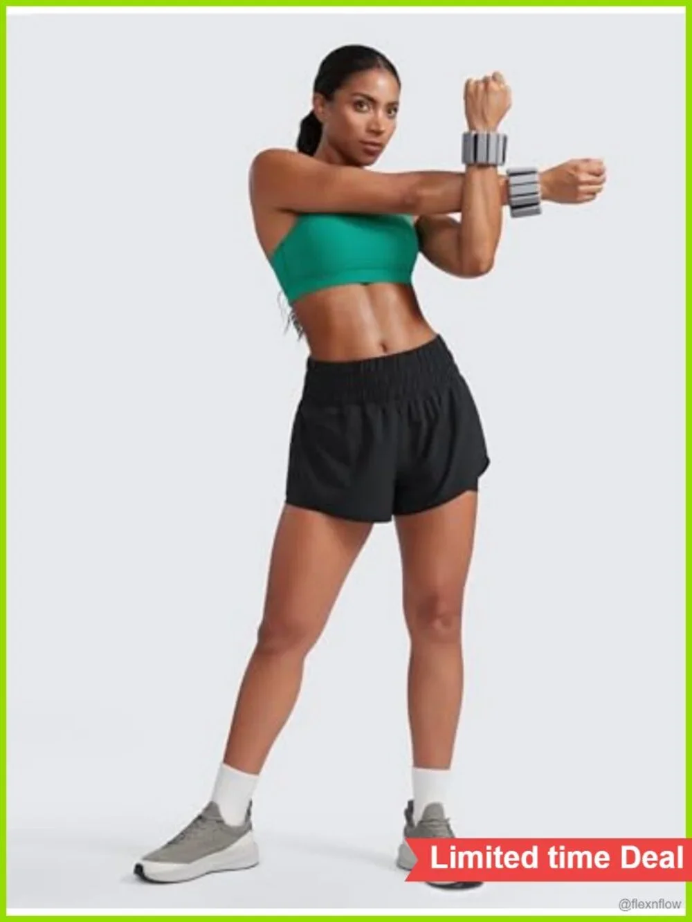 CRZ YOGA High Rise 2 in 1 Split Running Shorts 3